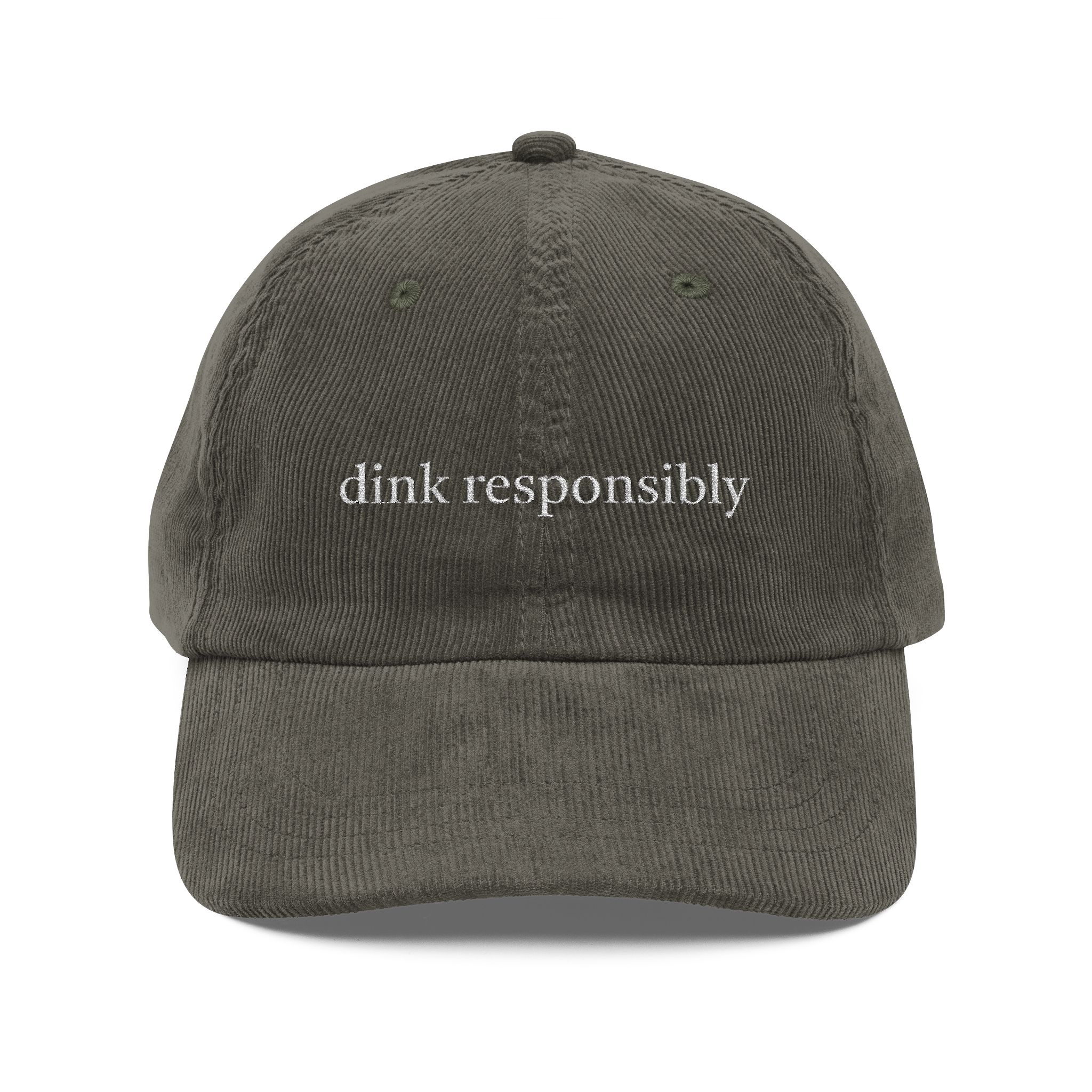 Dink Responsibly Corduroy Cap - Image 2